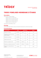 Tridex pondliner-membrane d'étangs - FT